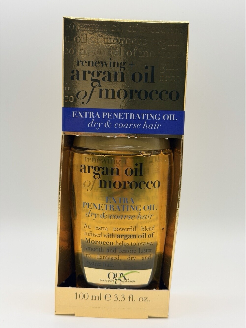 Argan Oil From Morocco Extra Penetrating Oil For Dry & Course 100 Ml 3.3 fl oz